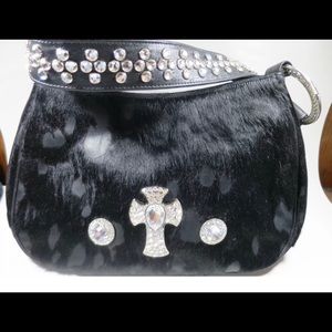 BB Simon Swarovski Crystal Black Crossbody